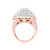 Photo of Etta 5 1/3 ct tw. Princess Diamond Matching Trio Ring Set 14K Rose Gold [BT410RE-C000]