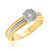 Photo of Zuri 1/5 ct tw. Round Diamond Bridal Ring Set 14K Yellow Gold [BT424YE-C030]