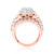 Photo of Selene 5 1/2 ct tw. Round Diamond Matching Trio Ring Set 14K Rose Gold [BT411RE-C000]