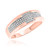Photo of Affy 3/8 ct tw. Princess Diamond Bridal Ring Set 10K Rose Gold [BT426RL]