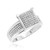 Photo of Affy 3/8 ct tw. Princess Diamond Bridal Ring Set 10K White Gold [BT426WE-C028]