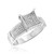 Photo of Affinity 3/8 ct tw. Fancy Diamond Bridal Ring Set 14K White Gold [BT427WE-C034]