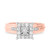 Photo of Harmonee 3/8 ct tw. Princess Cluster Bridal Set 10K Rose Gold [BT428RE-C033]