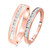 Photo of Darla 1/2 ct tw. Diamond His and Hers Matching Wedding Band Set 10K Rose Gold [WB563R]