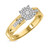 Photo of Gracie 1/3 ct tw. Round Diamond Matching Trio Ring Set 10K Yellow Gold [BT414YE-C037]