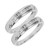 Photo of Willow 1/1Same Sex Mens Band Set 14K White Gold [WM504W]