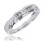 Photo of Willow 1/1Same Sex Mens Band Set 14K White Gold [BT504WM]