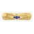 Photo of Neeja 1/8 CT. T.W. Sapphire and Diamond Mens Wedding Band  10K Yellow Gold [BT870YM]