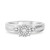 Photo of Zara 3/8 ct tw. Round Diamond Matching Trio Ring Set 10K White Gold [BT417WE-C037]