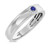 Photo of Delphine 1/5 CT. T.W. Diamond Mens Wedding Band  10K White Gold [BT871WM]