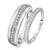 Photo of Demi 3/8 ct tw. Diamond His and Hers Matching Wedding Band Set 10K White Gold [WB570W]