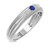 Photo of Magnol 1/8 CT. T.W. Diamond Mens Wedding Band  14K White Gold [BT872WM]