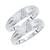 Photo of Neveah 1/15 ct tw. Same Sex Mens Band Set 10K White Gold [WM507W]