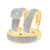 Photo of Collins 7/8 ct tw. Round Diamond Matching Trio Ring Set 10K Yellow Gold [BT419Y-C036]