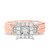 Photo of Maeve 3/4 ct tw. Princess Diamond Matching Trio Ring Set 10K Rose Gold [BT420RE-C033]