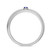 Photo of Abilia 1/10 Carat T.W. Sapphire and Diamond Mens Wedding Band  10K White Gold [BT877WM]