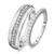 Photo of Blake 1/2 ct tw. Diamond His and Hers Matching Wedding Band Set 10K White Gold [WB574W]