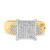 Photo of Beau 1/2 ct tw. Princess Diamond Matching Trio Ring Set 14K Yellow Gold [BT421YE-C028]