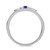 Photo of Garland 1/7 CT. T.W. Sapphire and Diamond Mens Wedding Band  10K White Gold [BT879WM]