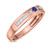 Photo of Hana 1/6 Carat T.W. Diamond Mens Wedding Band  14K Rose Gold [BT880RM]