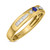 Photo of Hana 1/6 CT. T.W. Diamond Mens Wedding Band  10K Yellow Gold [BT880YM]