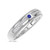 Photo of Evanthe 1/6 Carat T.W. Diamond Mens Wedding Band  10K White Gold [BT891WM]