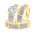 Photo of Corban 1 ct tw. Round Diamond Matching Trio Ring Set 10K Yellow Gold [BT423Y-C031]