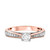 Photo of Forever 2/3 ct tw. Round Solitaire Diamond Engagement Ring 14K Rose Gold [BT448RE-R038]