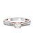 Photo of Forever 2/3 ct tw. Round Solitaire Diamond Engagement Ring 10K White Gold [BT448WE-R038]