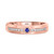 Photo of Holly 1/4 CT. T.W. Diamond Mens Wedding Band  14K Rose Gold [BT892RM]