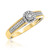 Photo of Affiance 1/4 ct tw. Fancy Diamond Engagement Ring 14K Yellow Gold [BT449YE-C000]