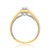 Photo of Affiance 1/4 ct tw. Fancy Diamond Engagement Ring 14K Yellow Gold [BT449YE-C000]