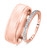 Photo of Allure 1/8 ct tw. Diamond His and Hers Matching Wedding Band Set 10K Rose Gold [WB580R]
