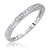 Photo of Allure 1/8 ct tw. Diamond His and Hers Matching Wedding Band Set 10K White Gold [BT580WL]