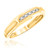 Photo of Courtesan 1/15 ct tw. Diamond His and Hers Matching Wedding Band Set 10K Yellow Gold [BT583YL]