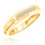 Photo of Courtesan 1/15 ct tw. Diamond His and Hers Matching Wedding Band Set 10K Yellow Gold [BT583YM]