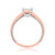 Photo of Blushing 1/2 ct tw. Round Diamond Engagement Ring 14K Rose Gold [BT454RE-C000]