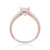 Photo of Blushing 1/2 ct tw. Round Diamond Engagement Ring 14K White Gold [BT454WE-C000]