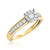 Photo of Blushing 1/2 ct tw. Round Diamond Engagement Ring 10K Yellow Gold [BT454YE-C000]