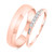 Photo of Wilhelmina 1/6 ct tw. Diamond His and Hers Matching Wedding Band Set 10K Rose Gold [WB587R]