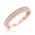 Photo of Blushing 7/8 ct tw. Round Diamond Bridal Ring Set 10K Rose Gold [BT454RL]