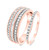 Photo of Helena 7/8 ct tw. Diamond His and Hers Matching Wedding Band Set 10K Rose Gold [WB636R]