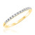 Photo of Helena 7/8 ct tw. Diamond His and Hers Matching Wedding Band Set 10K Yellow Gold [BT636YL]