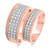 Photo of Madeline 3/8 ct tw. Diamond His and Hers Matching Wedding Band Set 10K Rose Gold [WB640R]