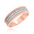 Photo of Madeline 3/8 ct tw. Diamond His and Hers Matching Wedding Band Set 14K Rose Gold [BT640RL]