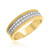 Photo of Madeline 3/8 ct tw. Diamond His and Hers Matching Wedding Band Set 14K Yellow Gold [BT640YL]