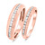 Photo of Journee 1/2 ct tw. Diamond His and Hers Matching Wedding Band Set 14K Rose Gold [WB642R]