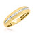 Photo of Journee 1/2 ct tw. Diamond His and Hers Matching Wedding Band Set 10K Yellow Gold [BT642YM]