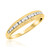 Photo of Journee 1/2 ct tw. Diamond His and Hers Matching Wedding Band Set 14K Yellow Gold [BT642YL]