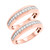 Photo of Melanie 7/8 ct tw. Same Sex Mens Band Set 14K Rose Gold [WM639R]